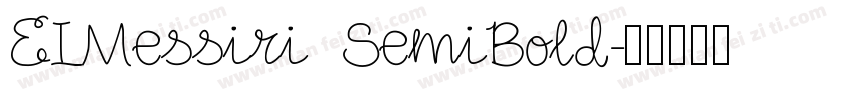 EIMessiri SemiBold字体转换